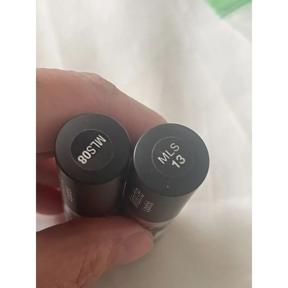 New Lot Of 2 NYX Soft Matte Lipstick MLS13 & MLS08 Angel & Pure Red.